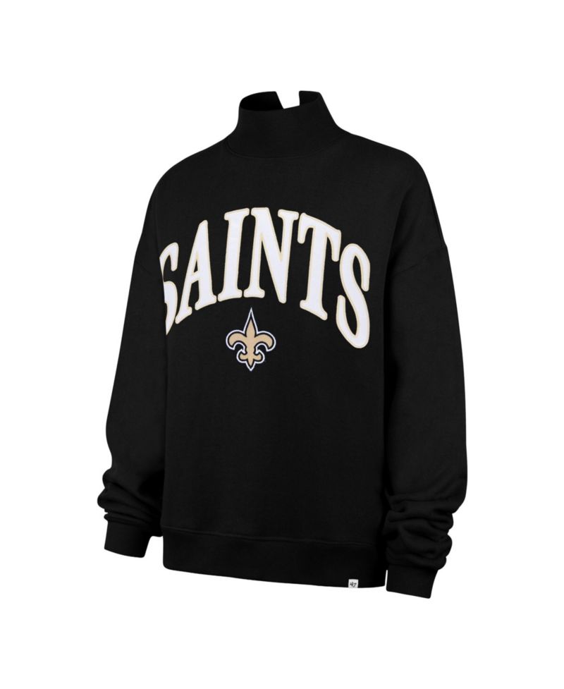 Women's New Orleans Saints Oversized Vantage Mock-Neck Sweatshirt