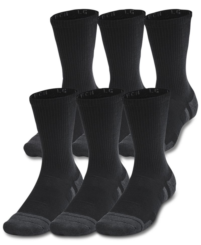 Unisex Performance Tech Crew Socks - 6-pack