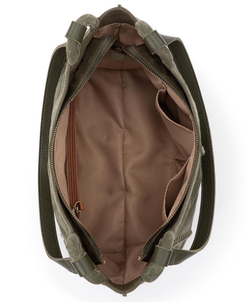 Los Feliz Leather Zipper Satchel Bag
