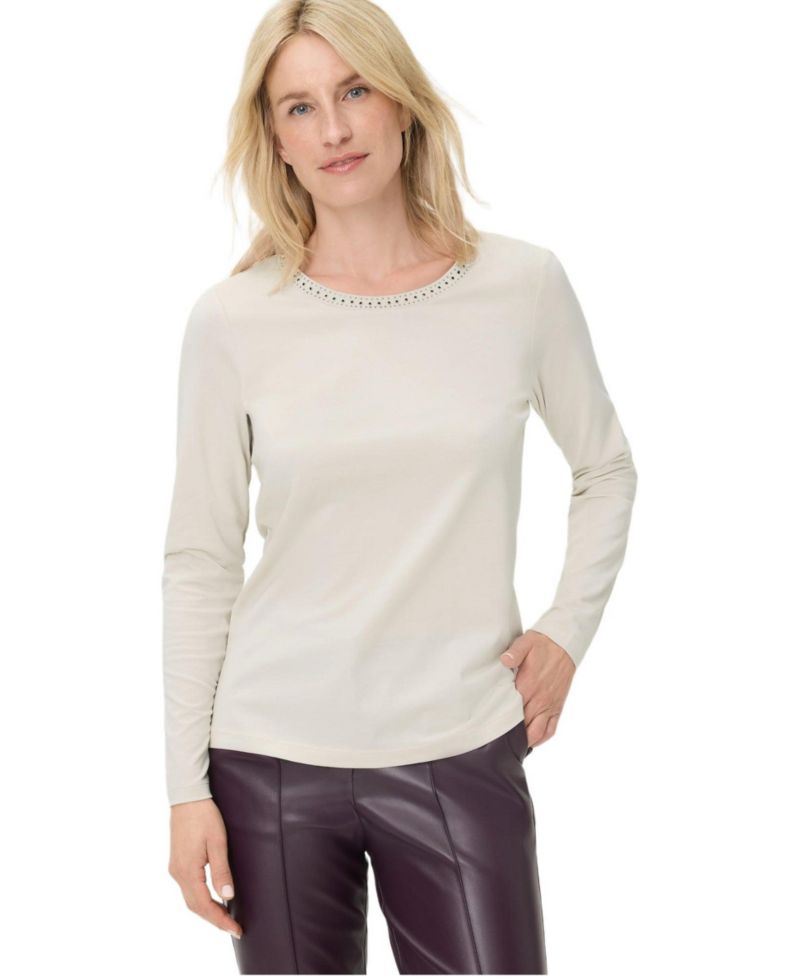 Women's Rhinestone Trim T-Shirt