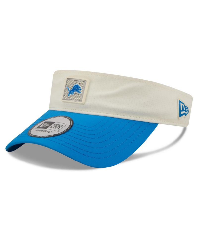 Men's Cream/Blue Detroit Lions 2026 NFL Training Camp Adjustable Visor Hat