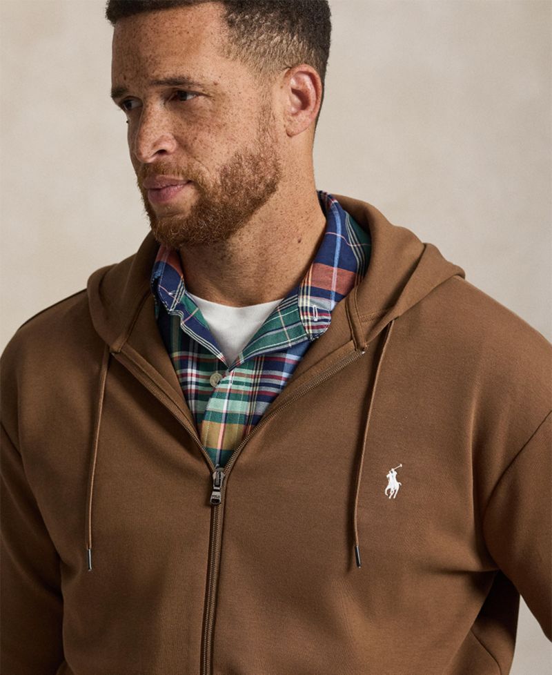 Men's Big & Tall Double-Knit Full-Zip Hoodie