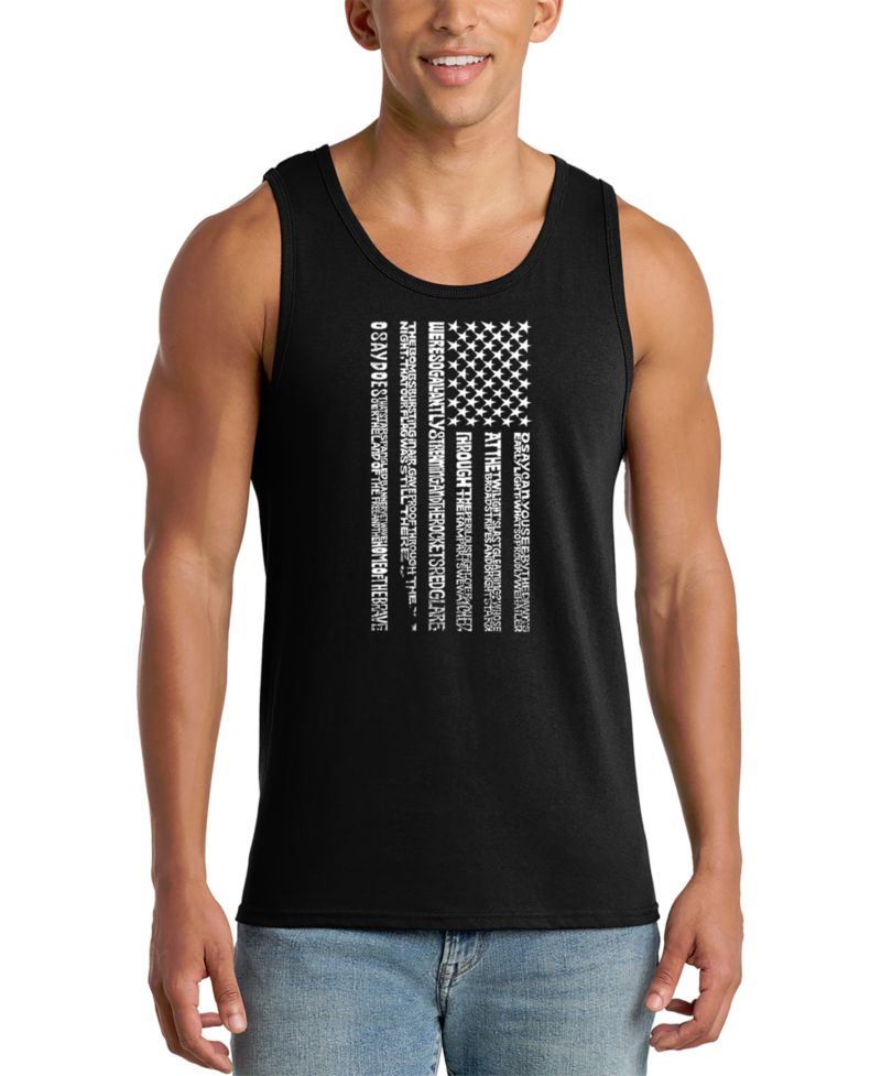 Men's American Flag Graphic Tank Top