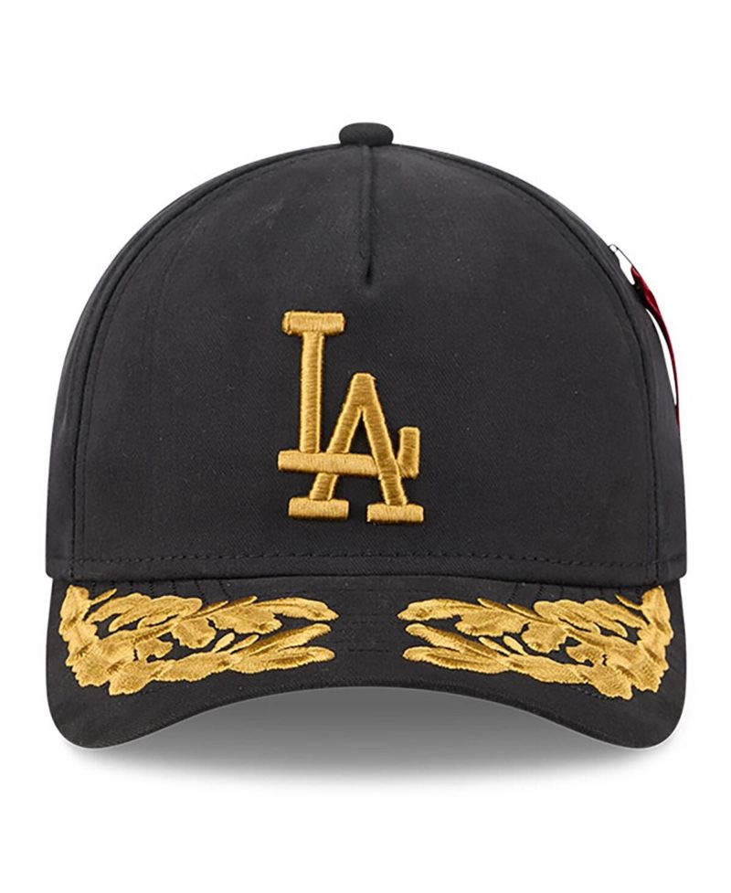 Men's Black Los Angeles Dodgers A-Frame 9FORTY Adjustable Hat