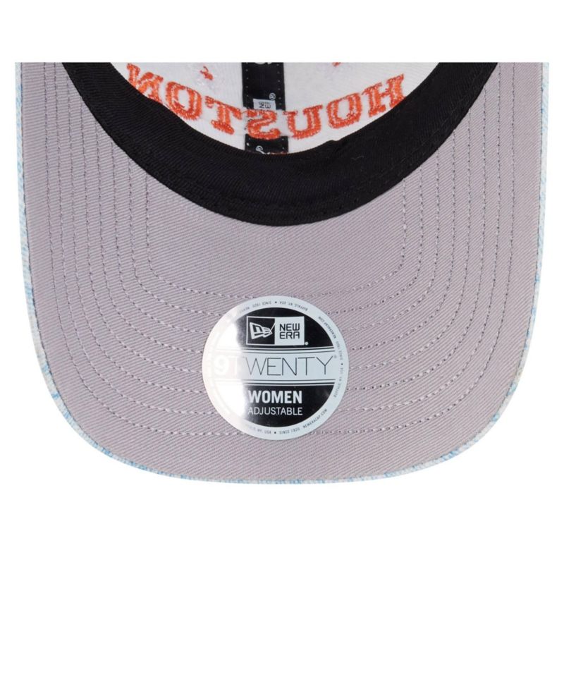 Women's Light Blue Houston Astros Daisy All Over 9TWENTY Adjustable Hat