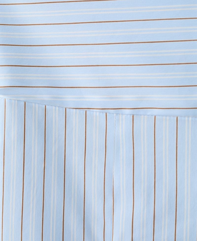 Women's Striped A-Line Midi Skirt