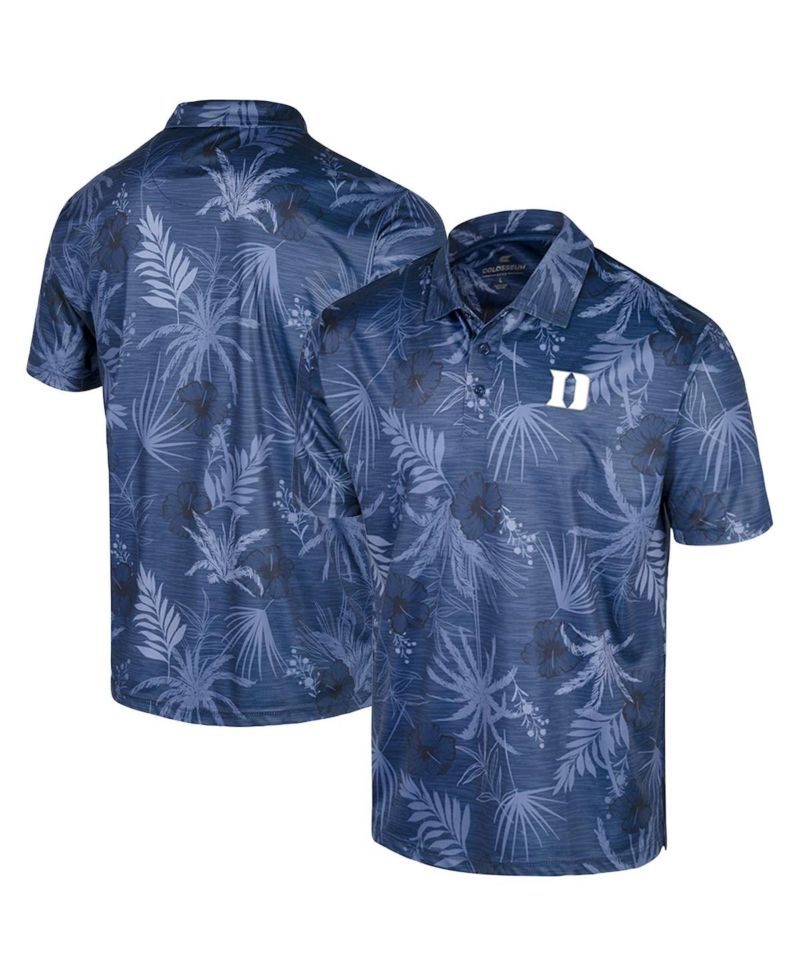 Men's Royal Duke Blue Devils Palms Team Polo Shirt