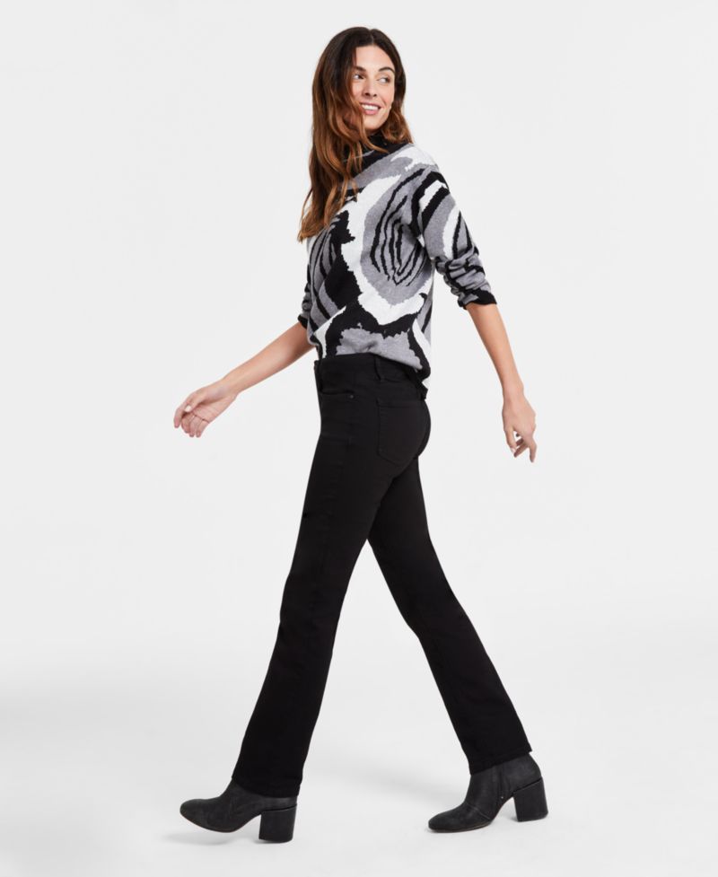 Women's Lexington Mid Rise Straight Leg Denim Jeans