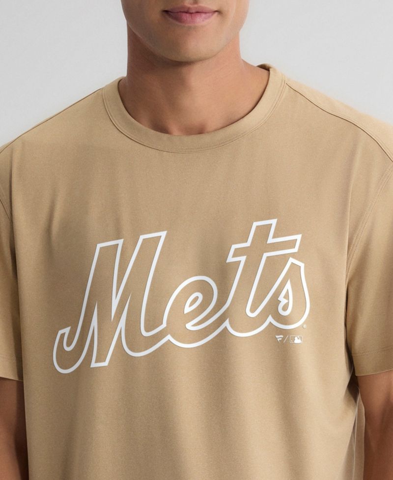 Men's Khaki New York Mets Clutch Winning Edge T-Shirt