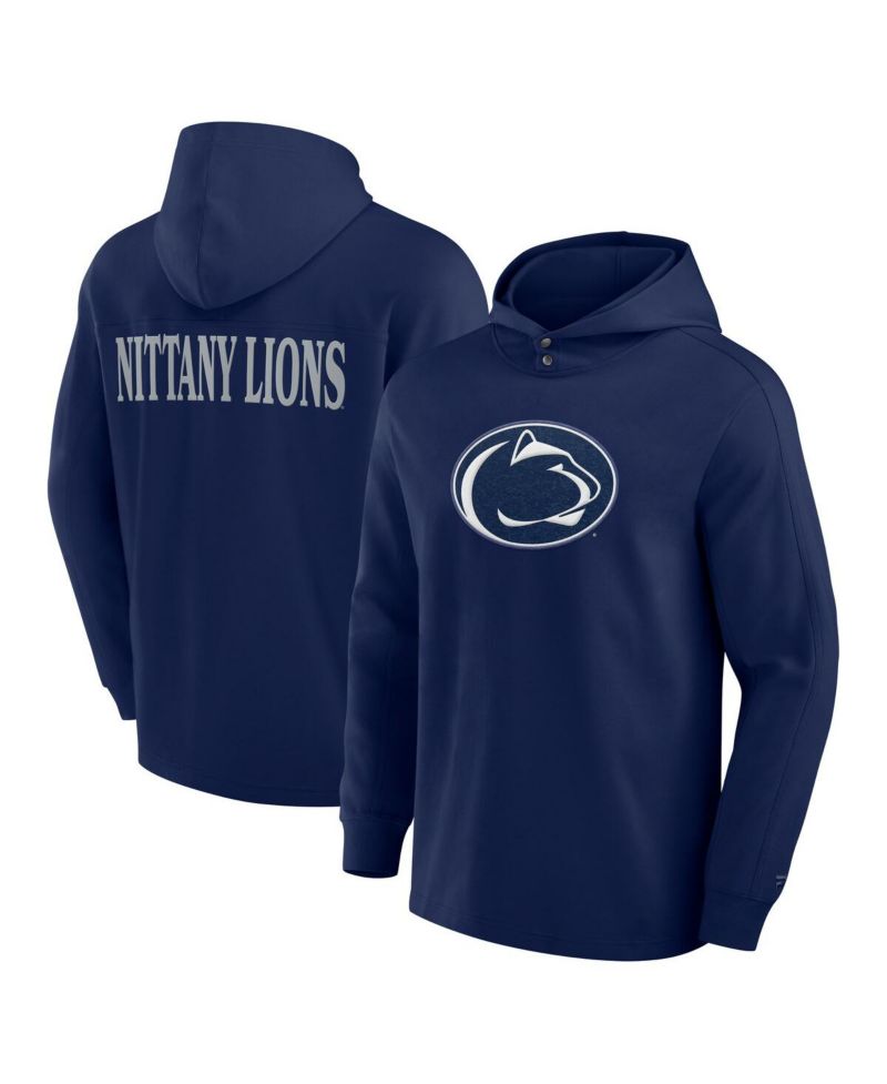 Men's Navy Penn State Nittany Lions Blaze Tri-Blend Pullover Hoodie