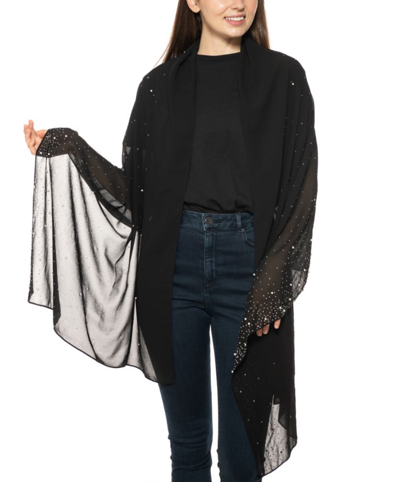 Embellished Wrap Scarf