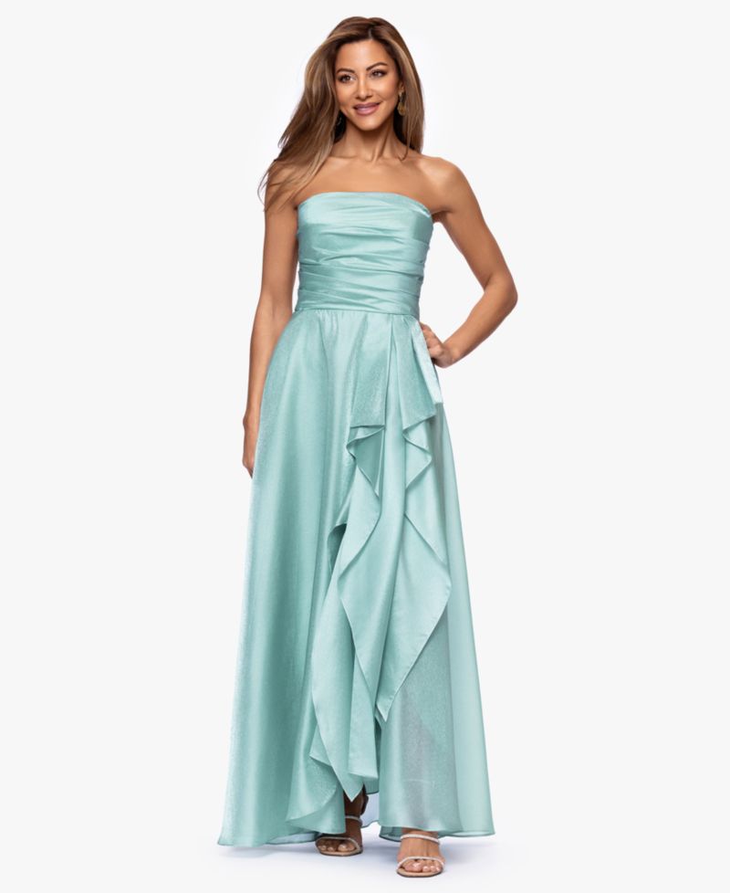 Petite Sleeveless Organza Ball Gown