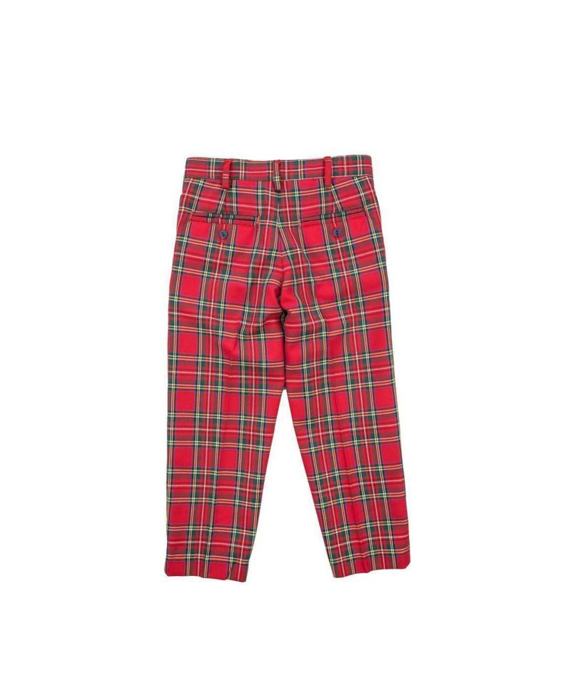 Boys' 4-20 Tartan Plaid Holiday Pants