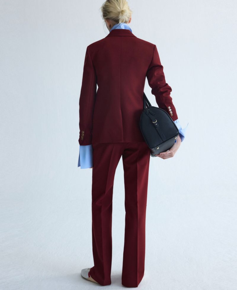 Women's Selection Wide-Leg Seam Detail Suit Pants
