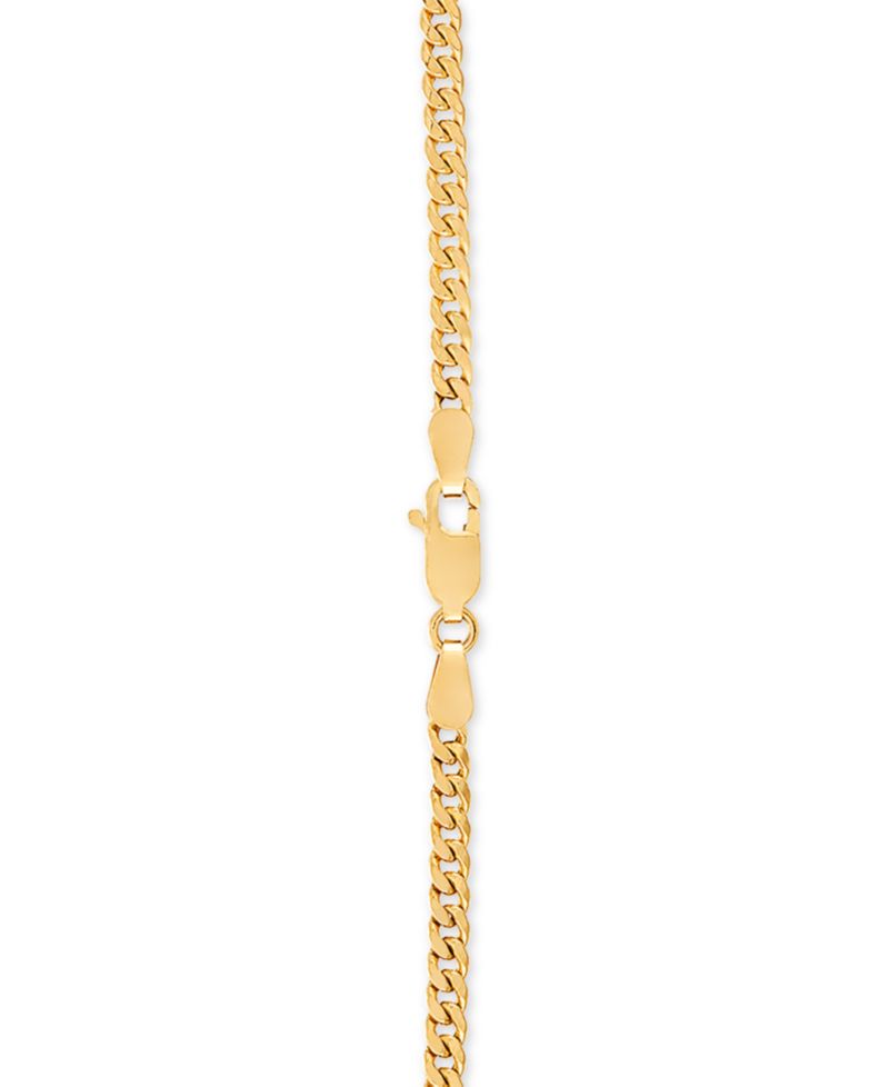 18"-22" Miami Cuban Link Chain Necklace (3mm) in 14k Gold
