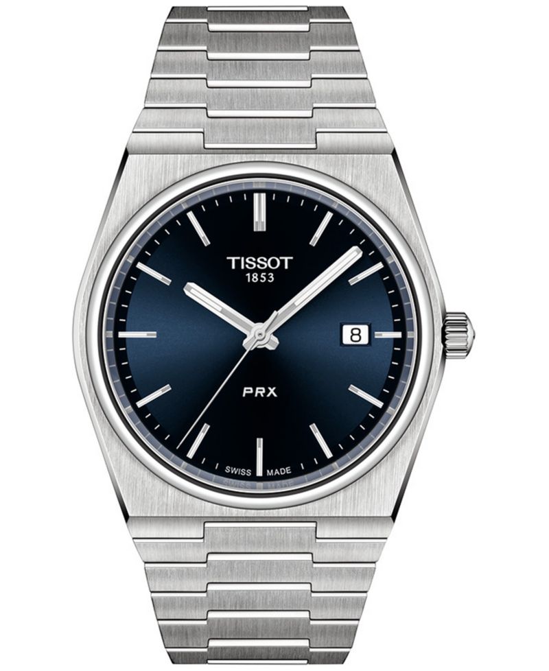 Men's Swiss PRX Stainless Steel Bracelet Watch 40mm
