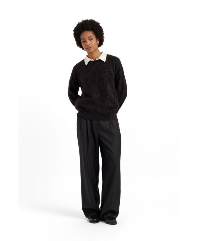 Women's Chinti and Parker Brushed Cashmere Crew Neck Sweater