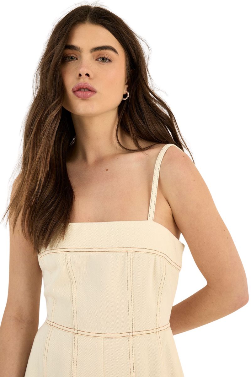 Women's Wide Leg Denim Jumpsuit