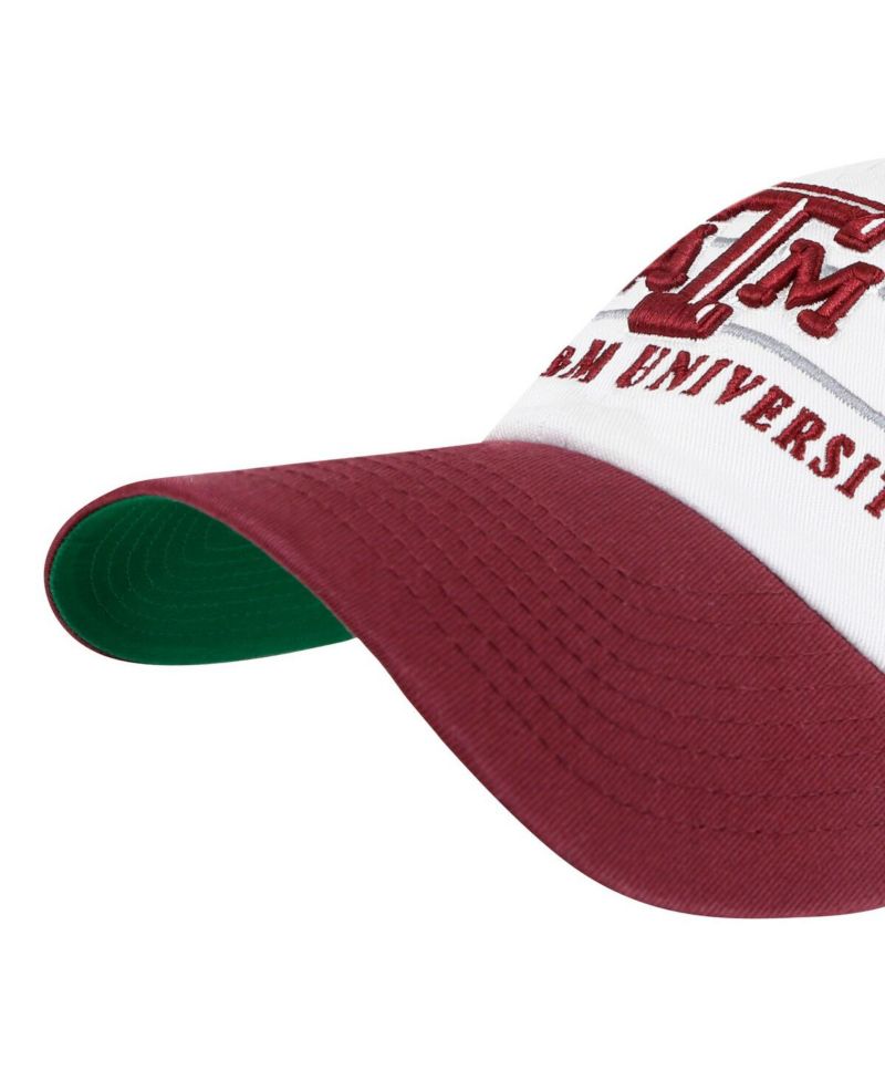 Men's White Texas A & M Aggies Gridiron Clean Up Adjustable Hat
