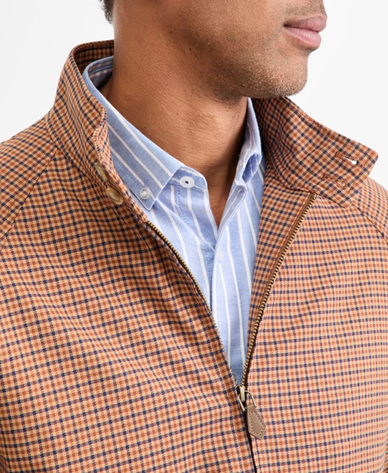 Men's Plaid Harrington Jacket