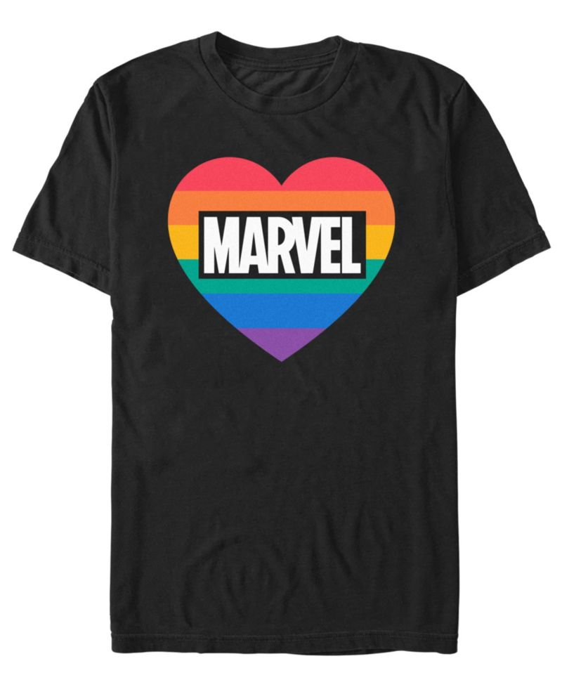 Men's Marvel Pride Heart Short-Sleeve T-Shirt