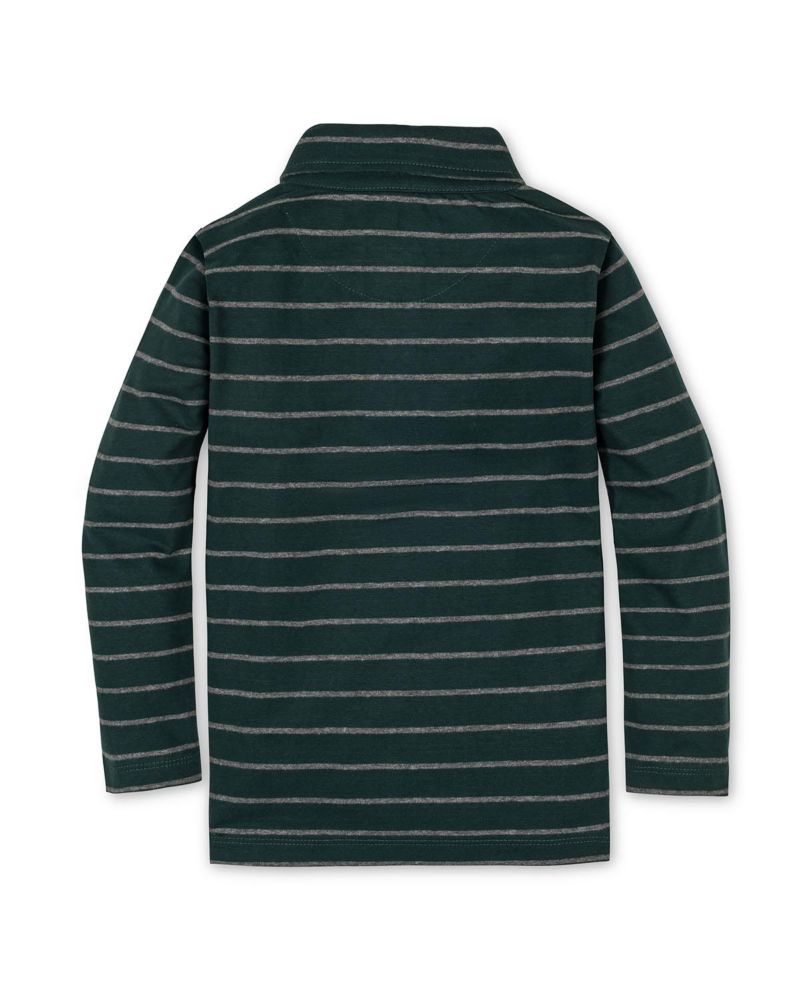 Hope and Henry Little and Big Boys' Organic Long Sleeve Jersey Knit Polo Shirt