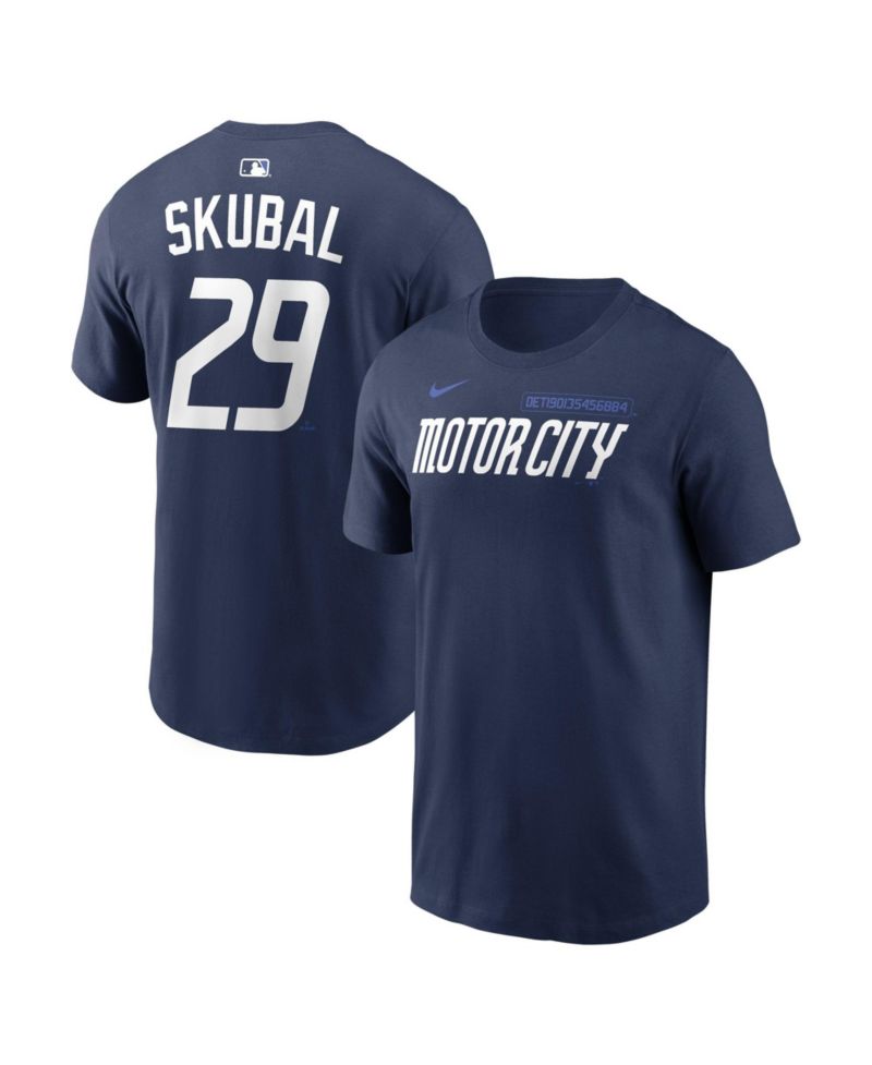 Men's Tarik Skubal Navy Detroit Tigers City Connect Name Number T-Shirt