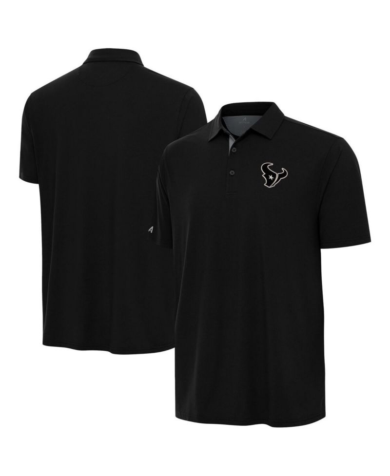 Men's Black Houston Texans Era Polo Shirt