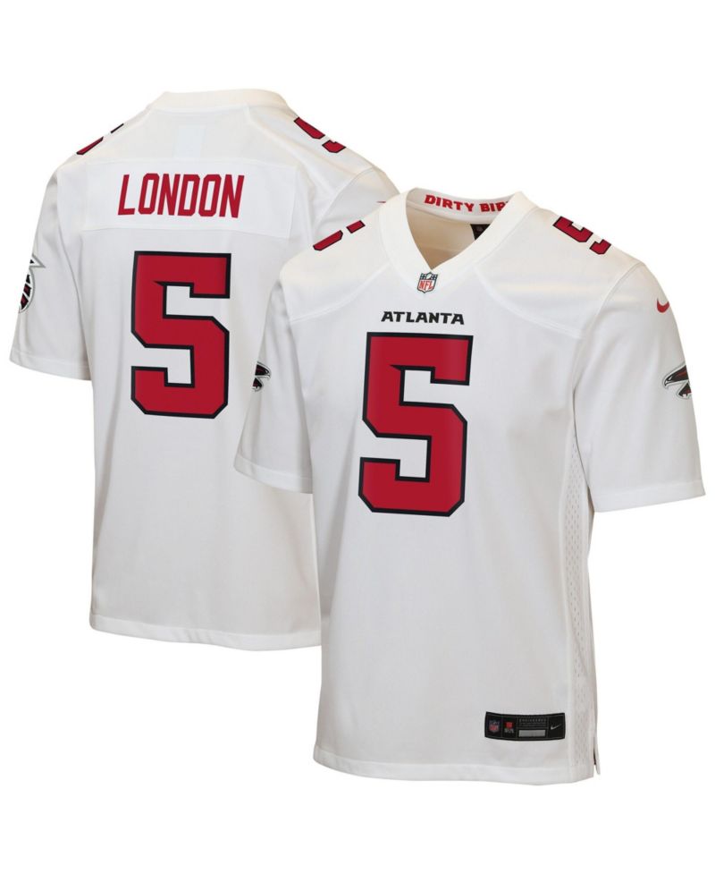 Big Boys and Girls Drake London White Atlanta Falcons Game Jersey