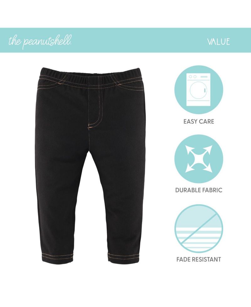 Baby Jeggings for Boys and Girls, 4-Pack