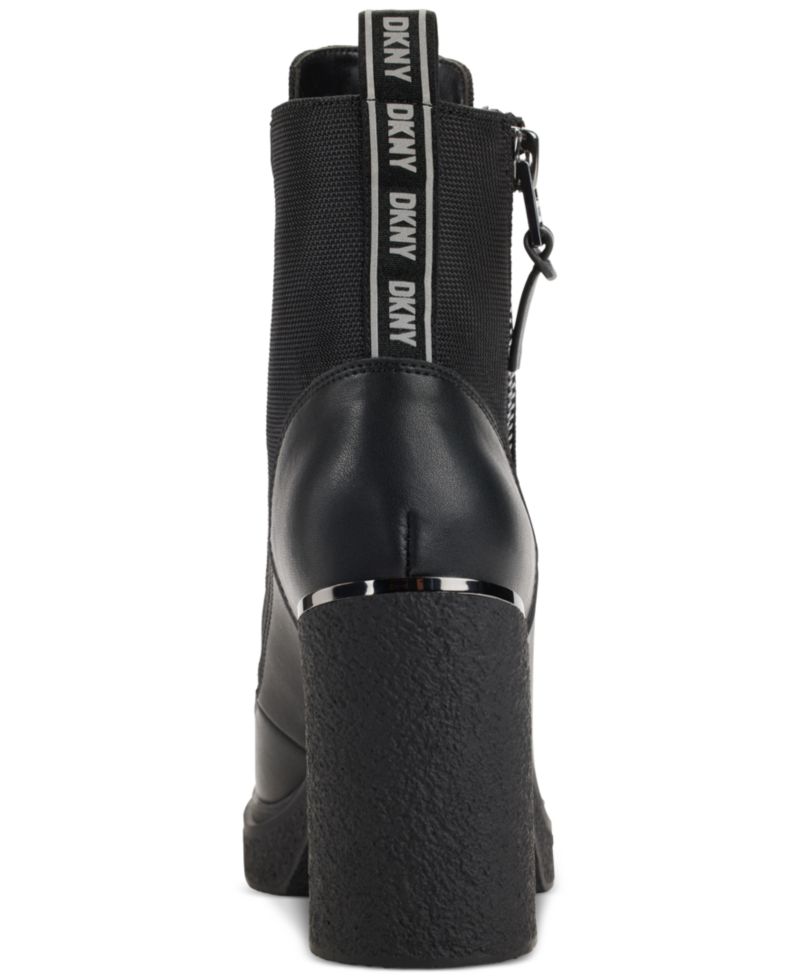 Women's Toia Lace-Up Zip Block Heel Booties