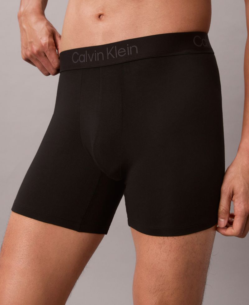 Men's Ultra Soft Modal Boxer Briefs Underwear, 3-Pack
