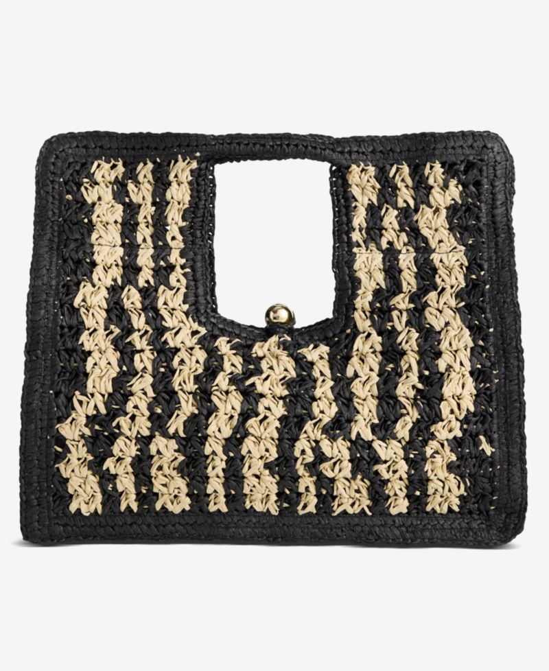 Square Straw Tote Bag