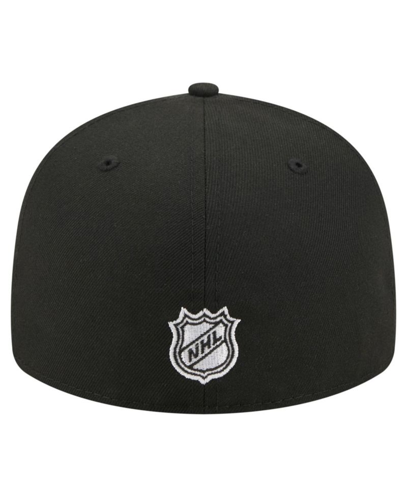 Men's Black Los Angeles Kings Freedom Pre-Curved 59FIFTY Fitted Hat