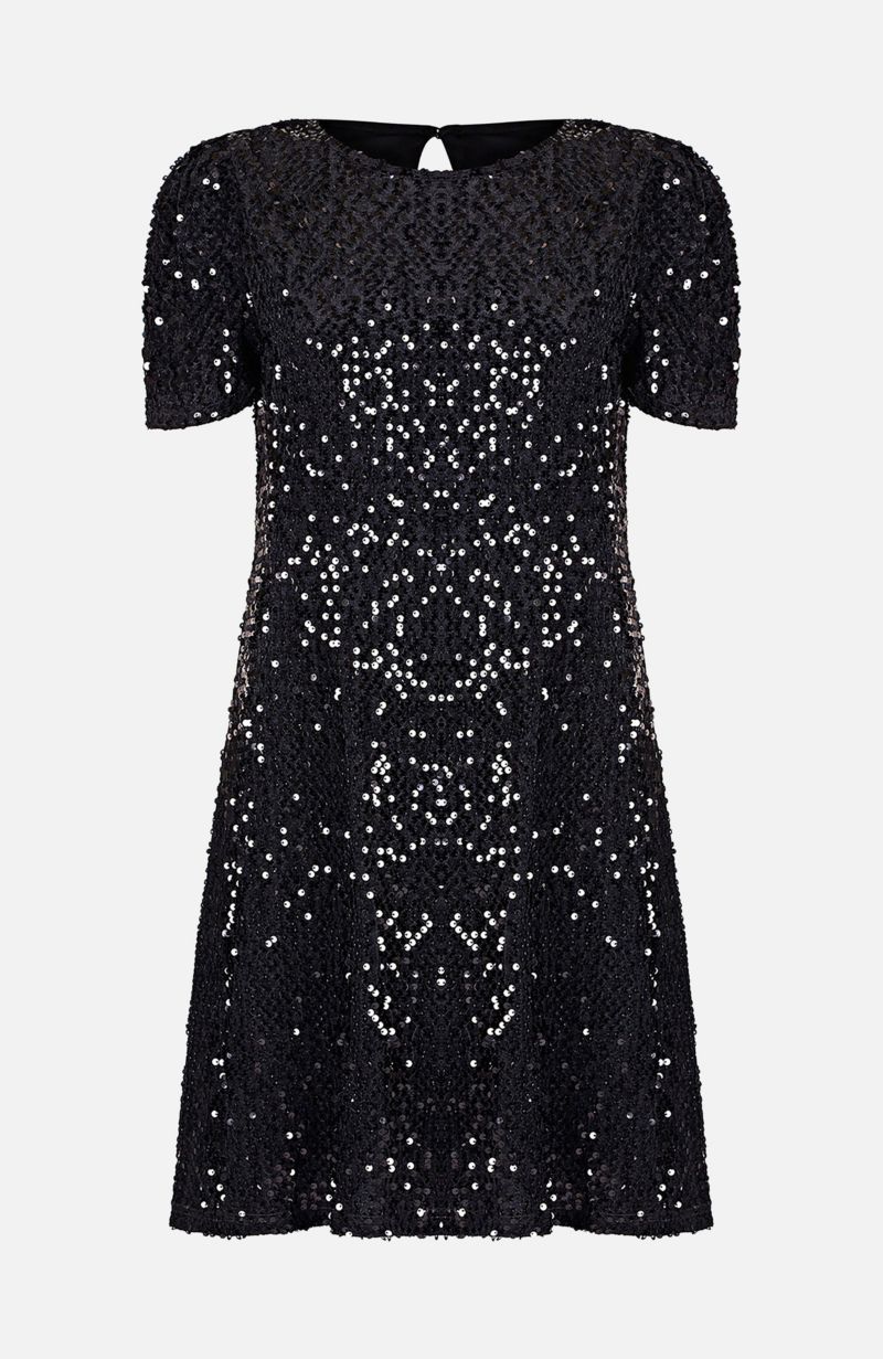 Women's Sequin Tunic Mini Dress