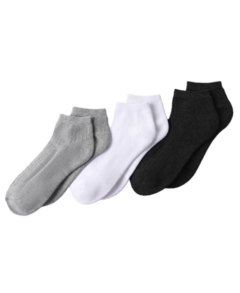 Women's 3-Pack Soft Viscose Half Cushion Quarter Socks