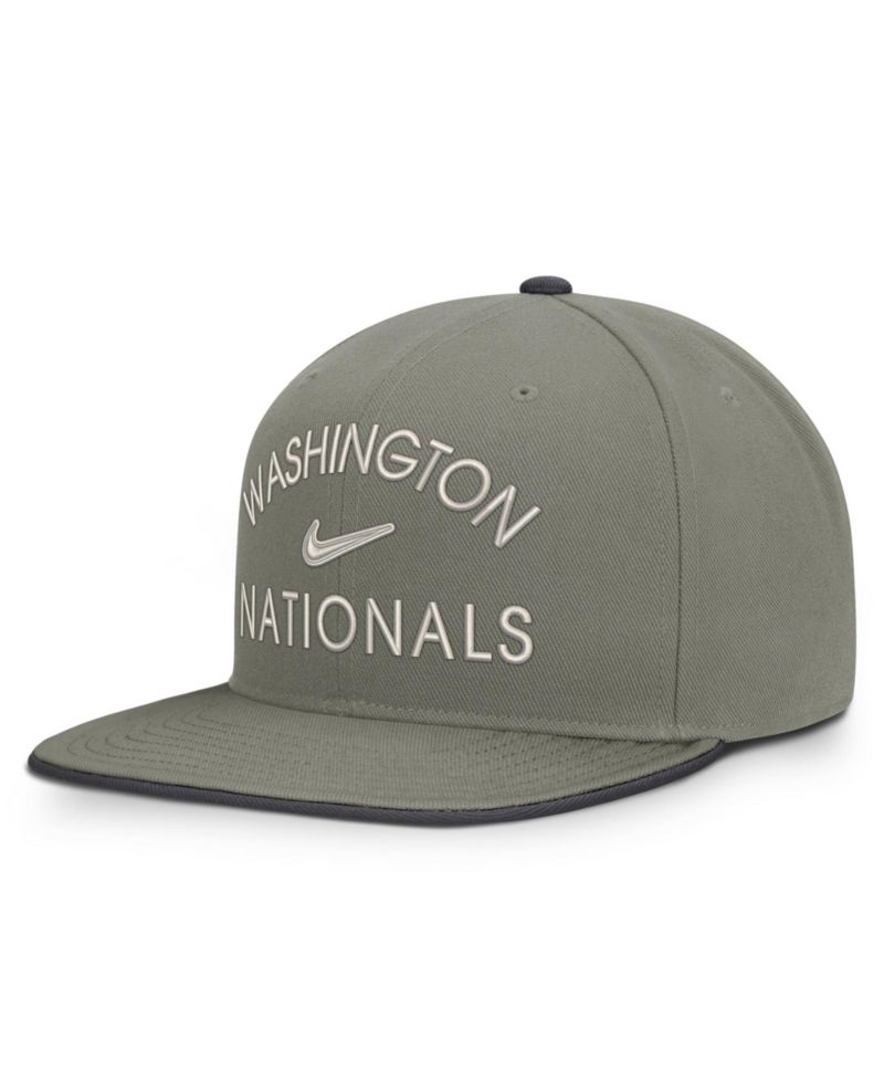 Men's Olive Washington Nationals Pro Dri-FIT snapback Hat