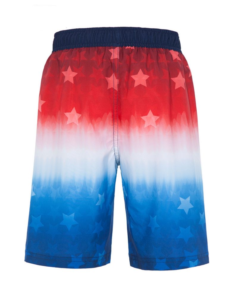 Boys 4-Way Stretch Quick Dry Board Shorts Swim Trunks with Mesh Lining UPF50+