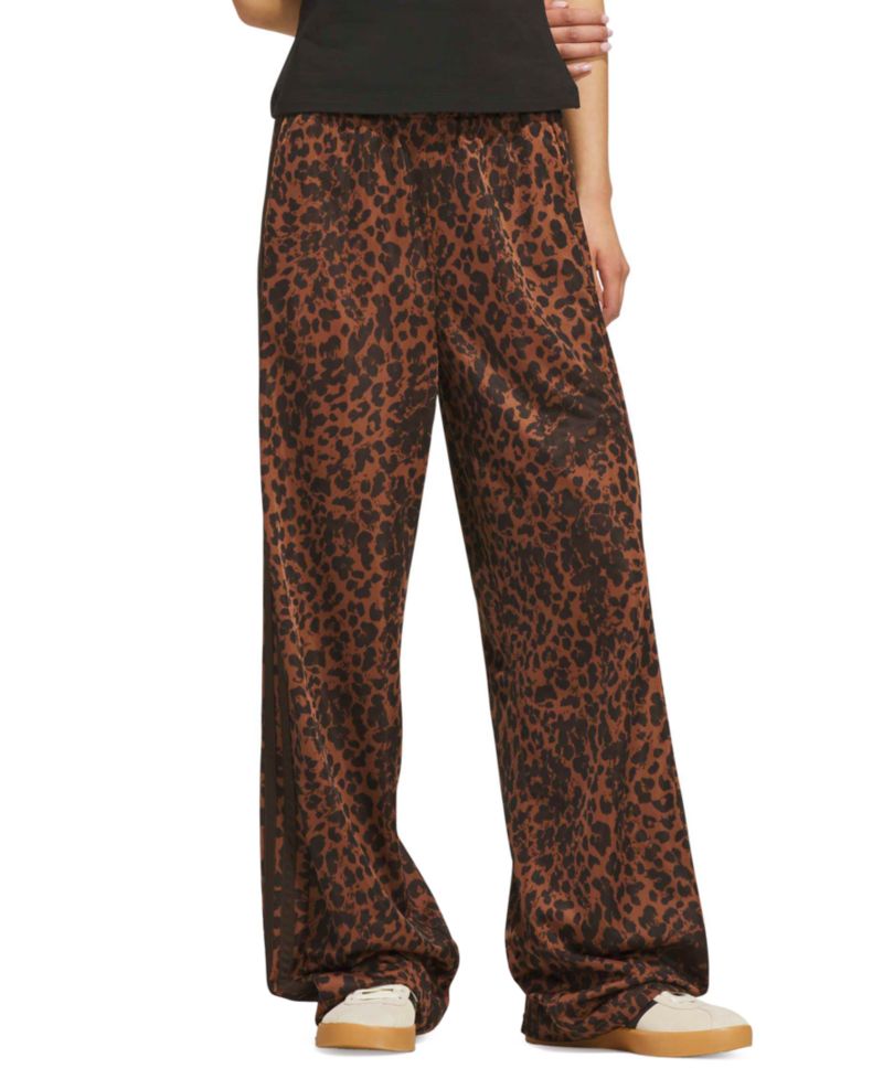 Women's Dayready High-Rise Wide-Leg Leopard-Print Pants