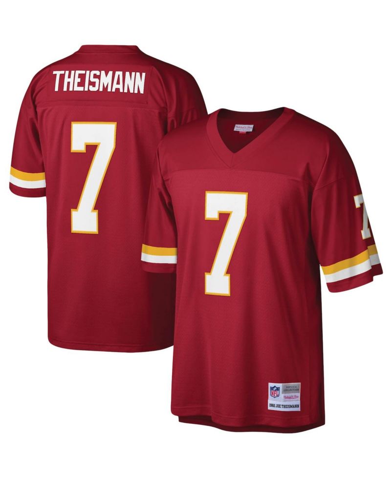 Men's Joe Theismann Burgundy Washington Football Team Legacy Replica Jersey
