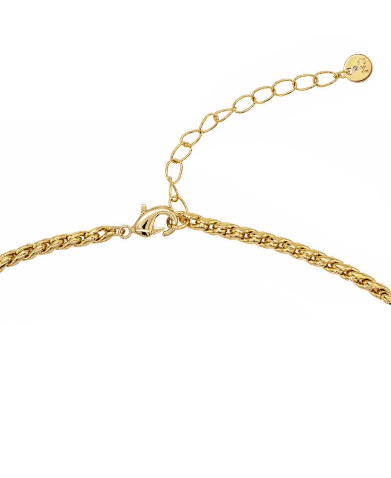 18k Gold Plated Brass Heart Pendant Necklace