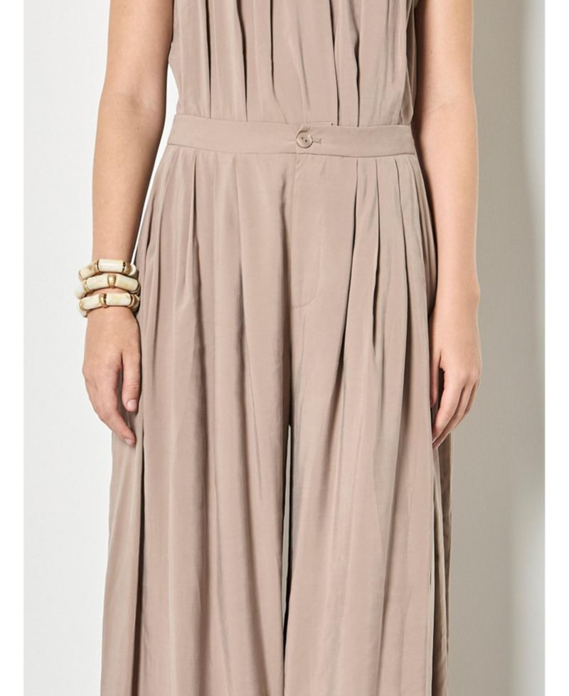 Women's Pleated Wide-Leg Trouser