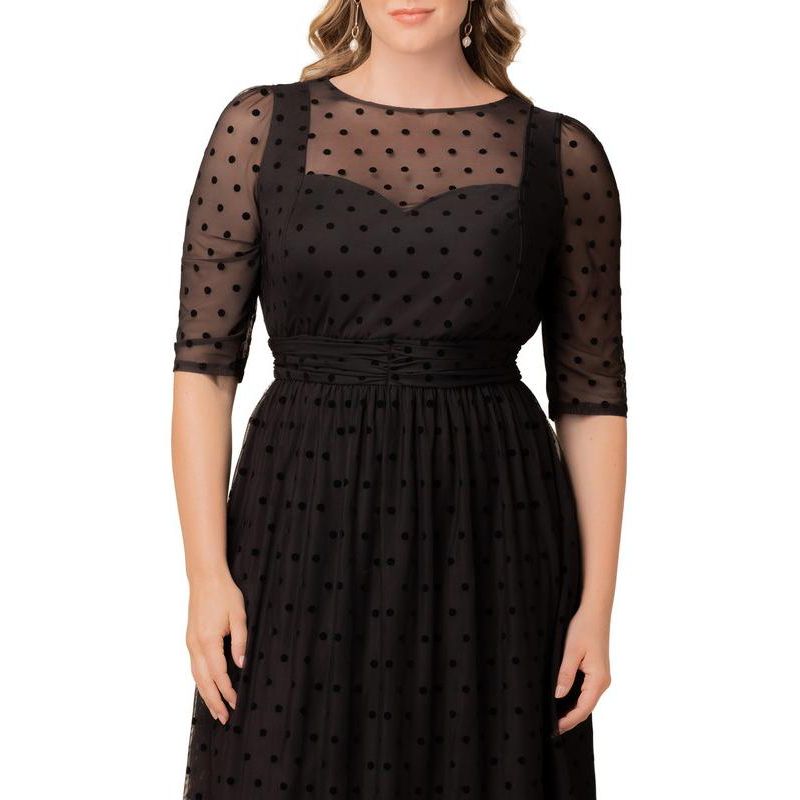 Plus Size Vita Mesh Cocktail Dress