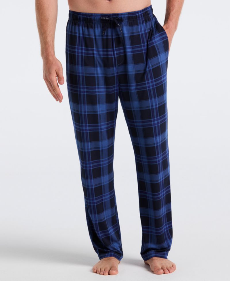 Men's Deluxe Touch Plaid Print Pajama Pants