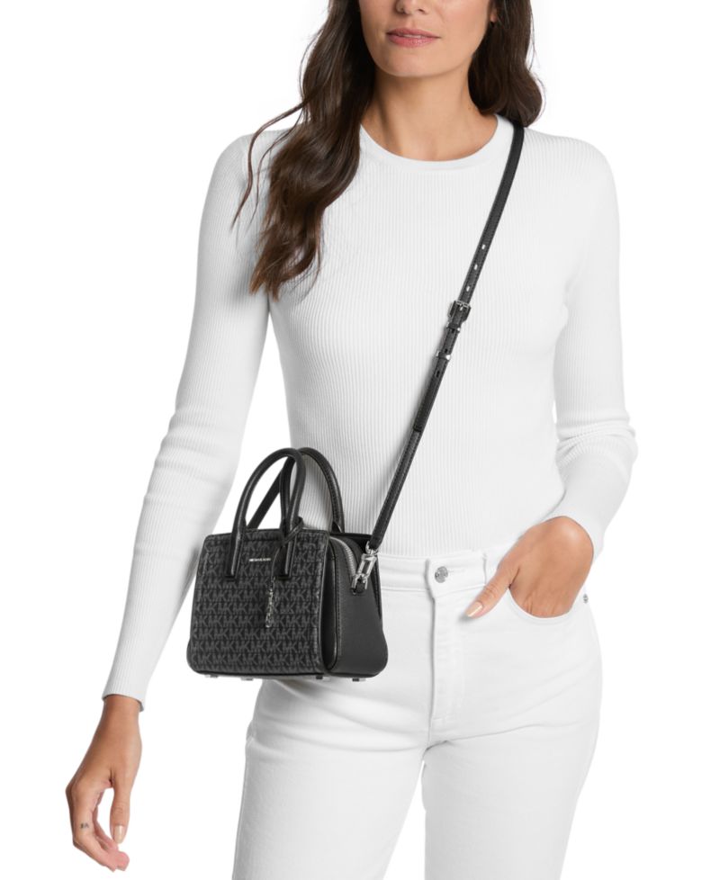 Michael Kors Laila Extra Small Signature Logo Crossbody Bag