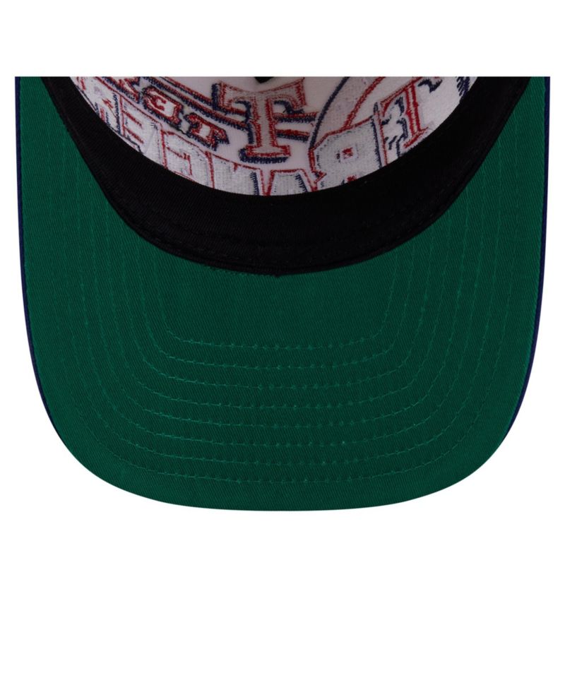 Men's Cream/Royal Texas Rangers Classic A-Frame 9FIFTY Snapback Hat