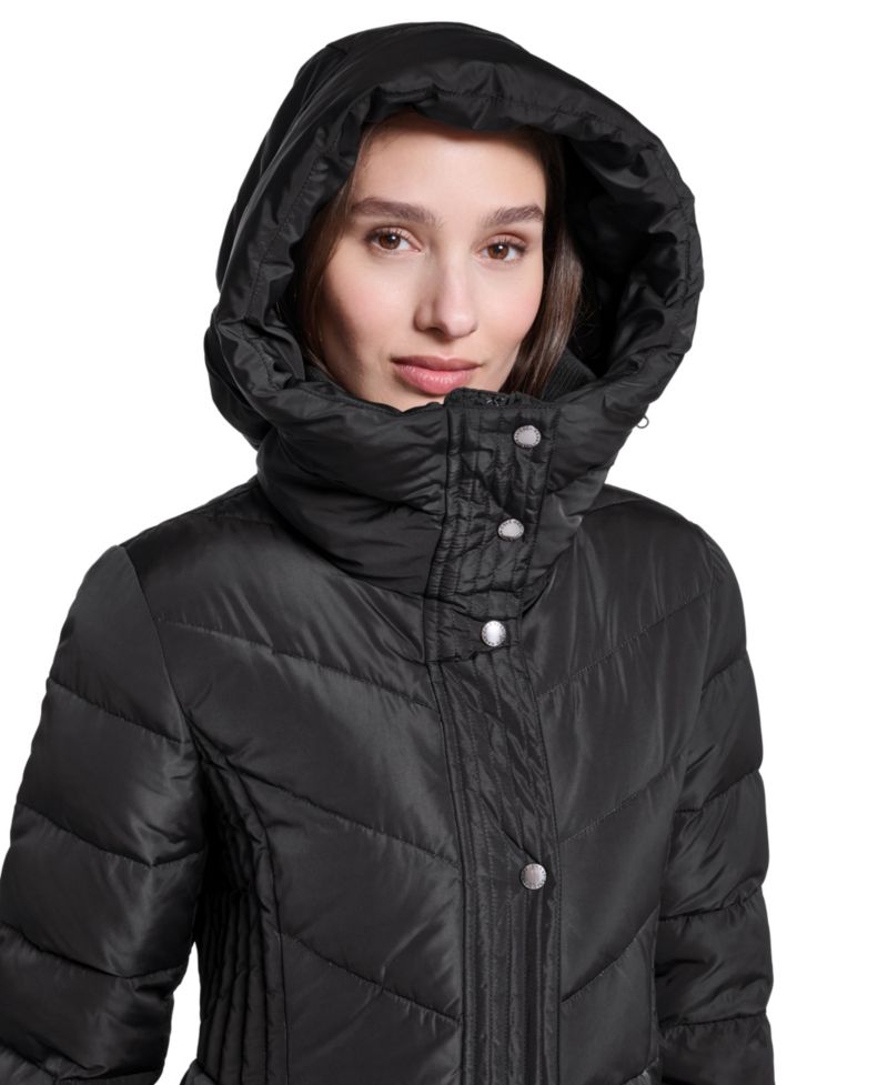 Women's Quilted Puffer Hooded Coat