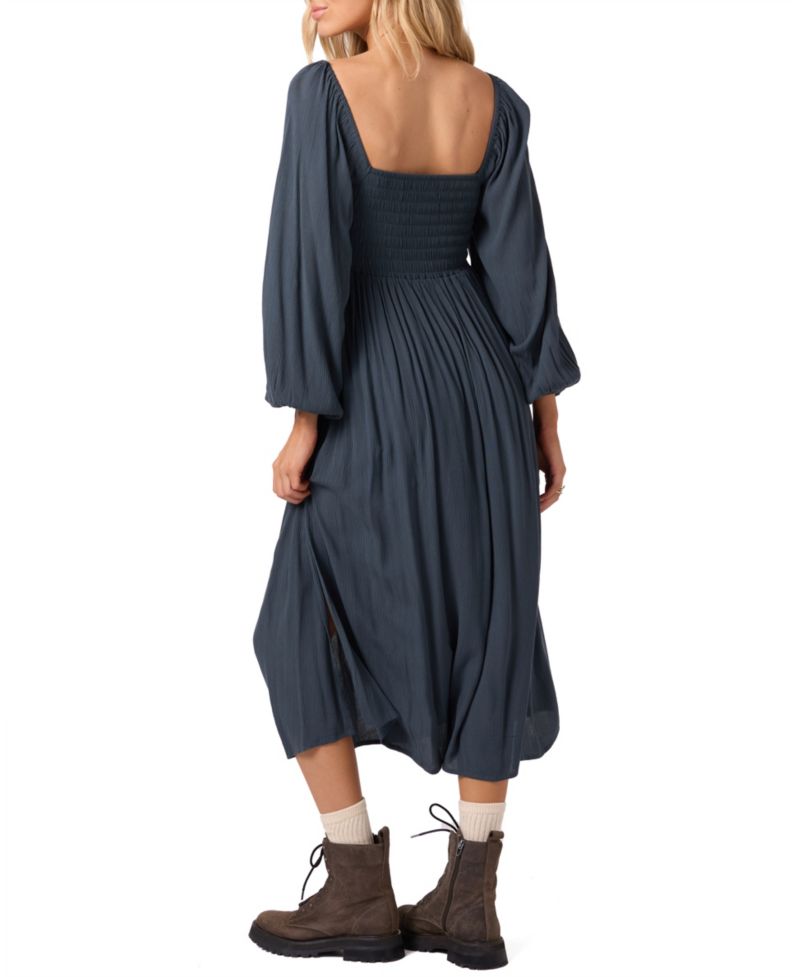Women's Gracyn Smocked Long Sleeve Midi Dress