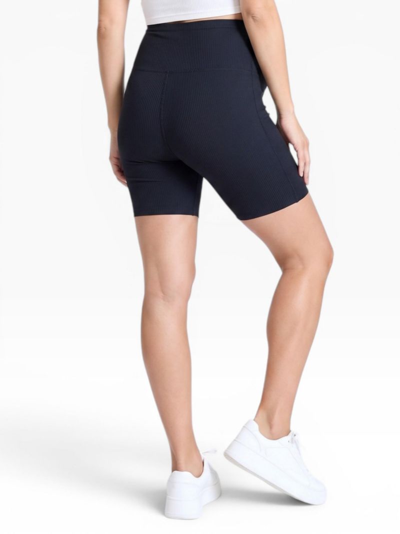 Women's 6 1/2" Ribbed Biker Short - Motherhood