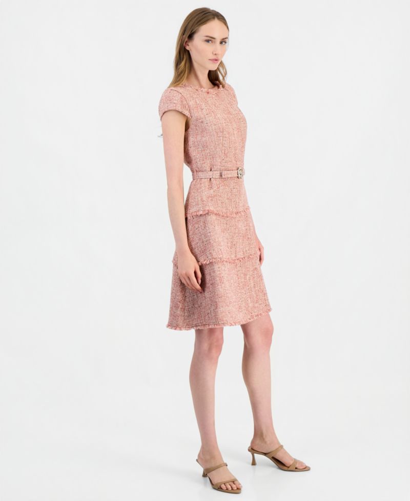 Women's Heritage Tweed Tiered Midi Dress